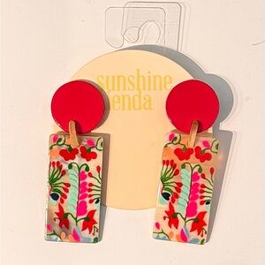 NWT Sunshine Tienda Feliz Cabana Earrings